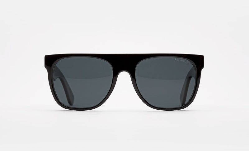Flat Top Black Polarized Lens - Retrosuperfuture -