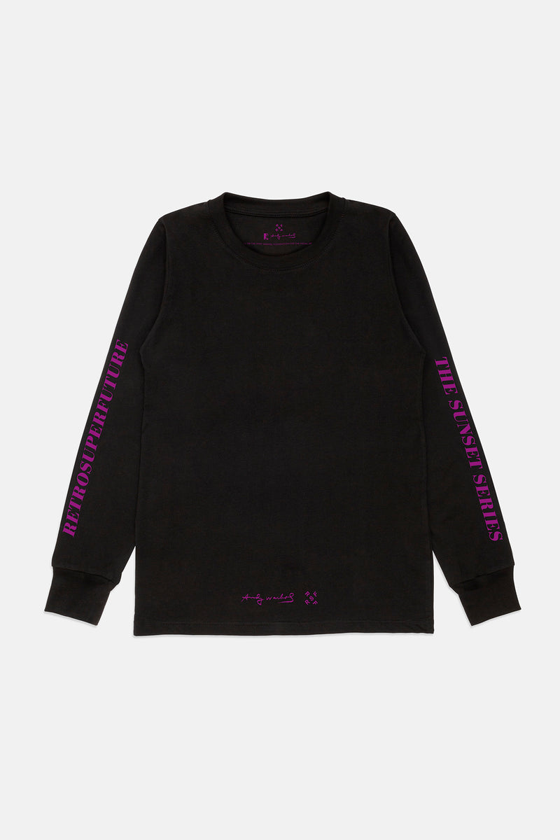 AW Longsleeve Black Violet - Retrosuperfuture -
