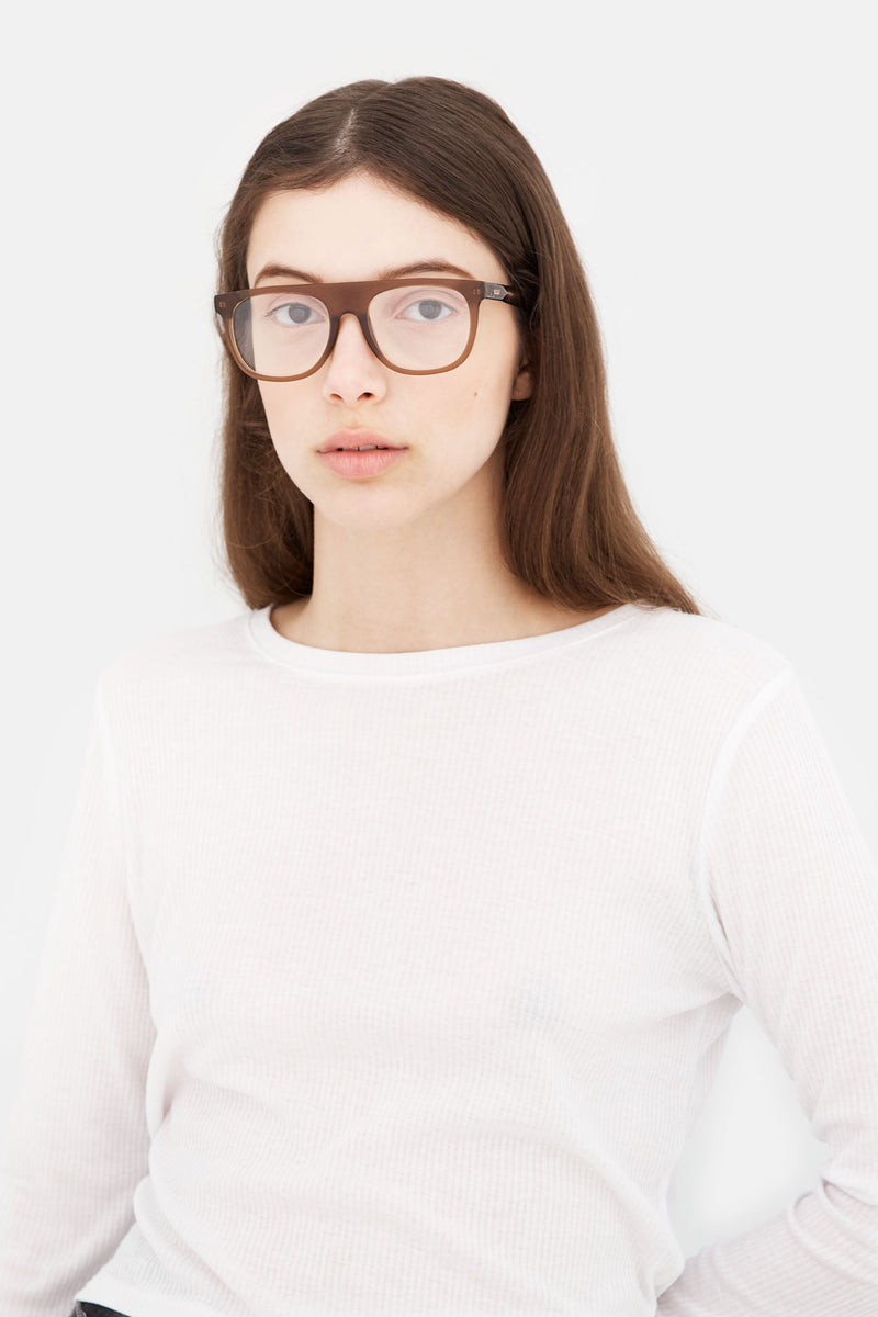 Flat Top Optical Brown - Retrosuperfuture -