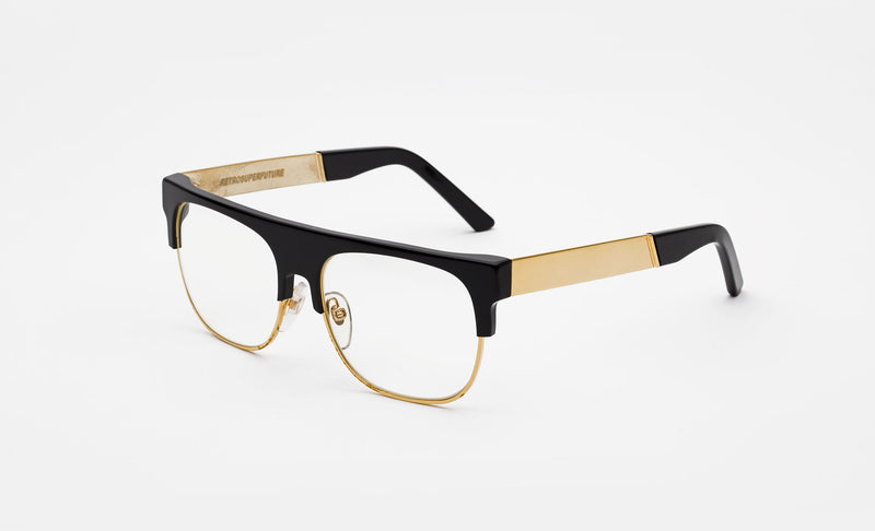 Andrea Francis Black Clear Lens - Retrosuperfuture -