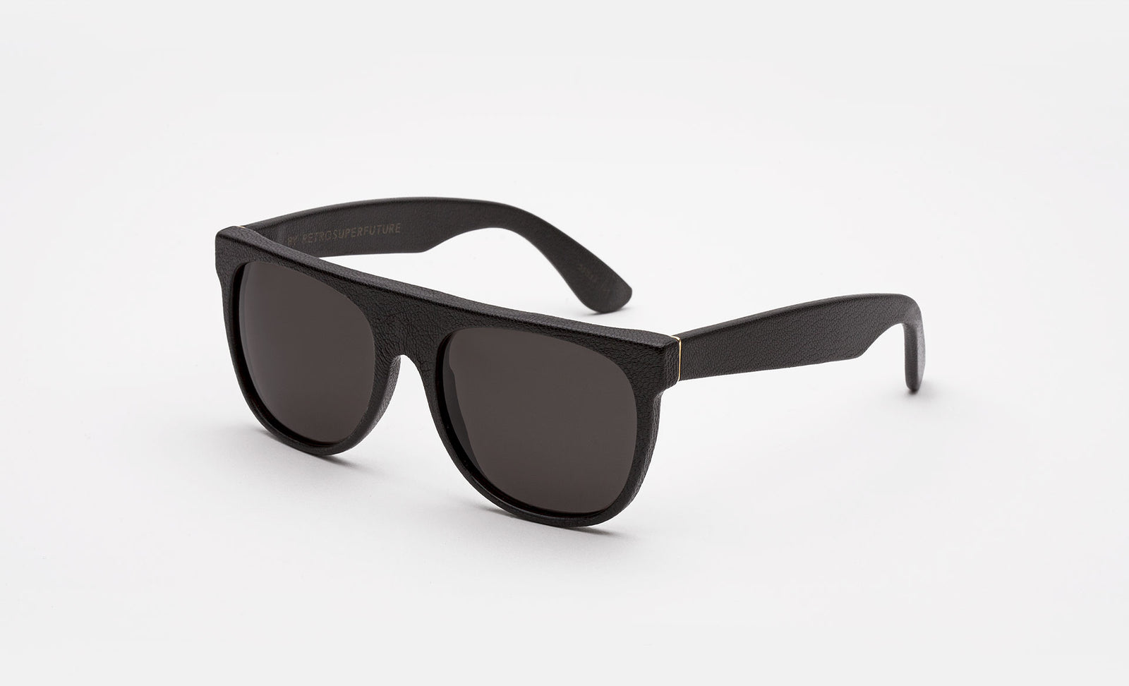 Flat Top Black Leather - Retrosuperfuture -