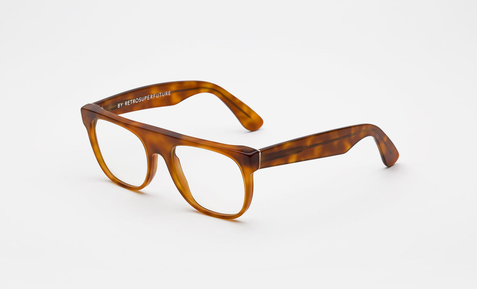 Flat Top Optical Light Havana - Retrosuperfuture -