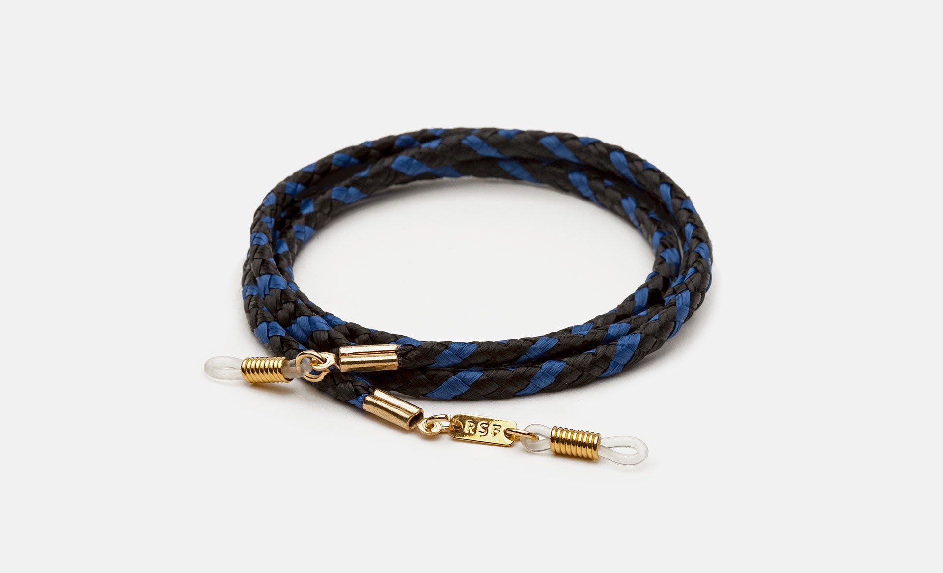Rafia Blue&Black Braided Cord - Retrosuperfuture -