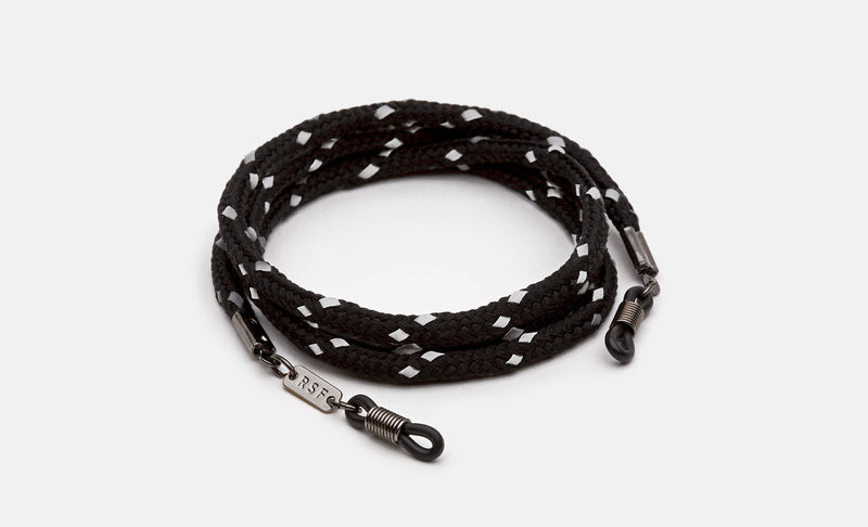 Black Reflective Silver Cord - Retrosuperfuture -