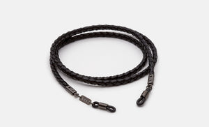 Black Faux Leather Cord - Retrosuperfuture - — 1