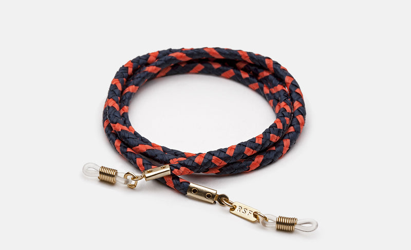 Blue and Orange Rafia Cord - Retrosuperfuture -