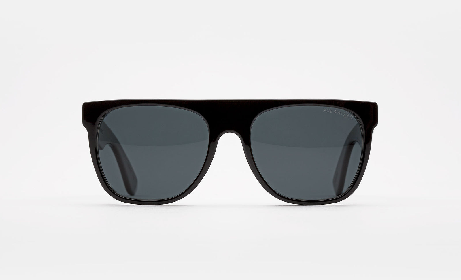 Flat Top Black Polarized Lens - Retrosuperfuture -