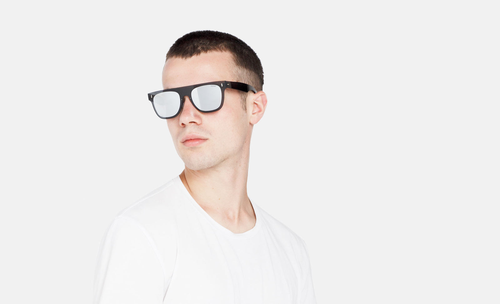 Duo Lens Flat Top Silver&Black - Retrosuperfuture -