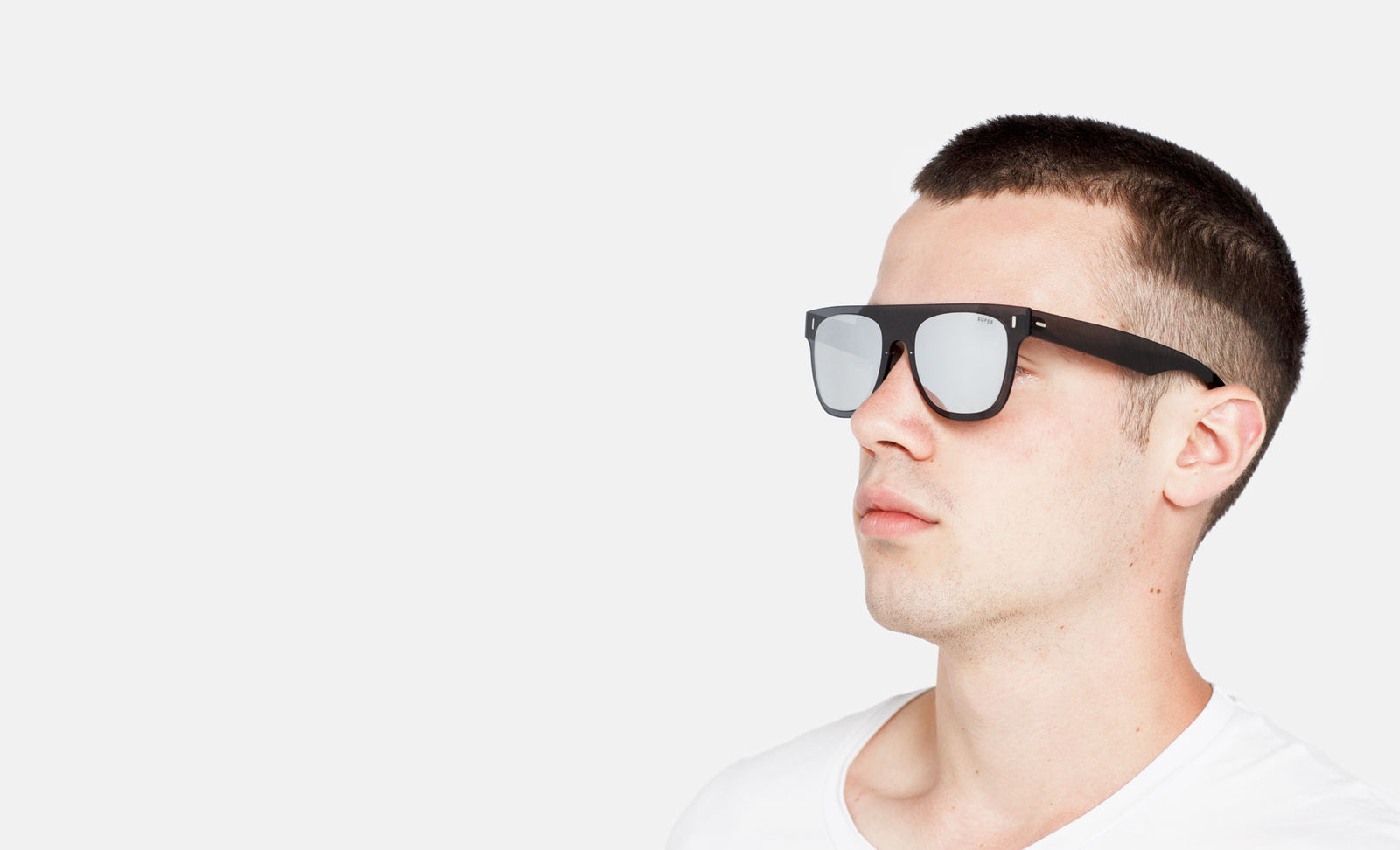 Duo Lens Flat Top Silver&Black - Retrosuperfuture -