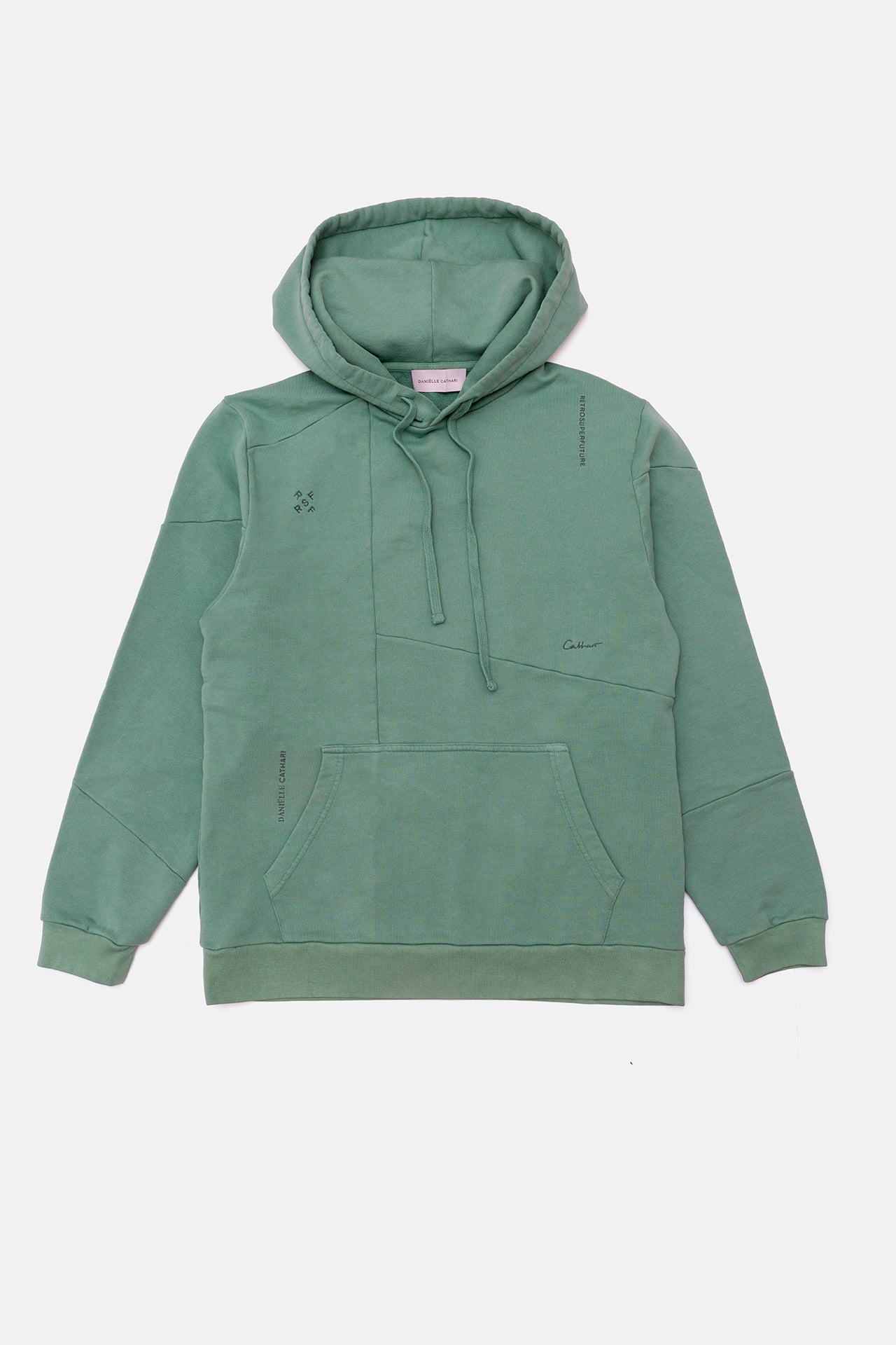RSF x DC Deconstructed Hoodie Mint - Retrosuperfuture -