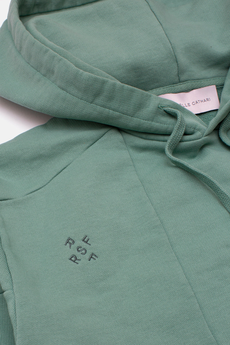 RSF x DC Deconstructed Hoodie Mint - Retrosuperfuture -