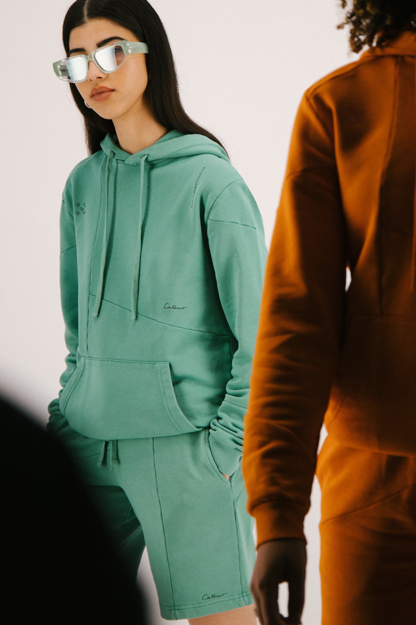 RSF x DC Deconstructed Hoodie Mint - Retrosuperfuture -