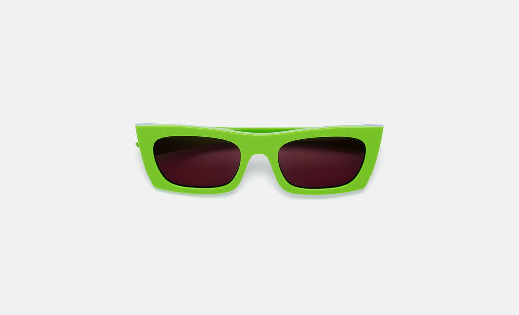 Lunettes De Soleil RETROSUPERFUTURE Modèle Z Acid Green - Monture Verte Acétate/métal - Verres Verts En Verre - Neuf Avec étiquettes