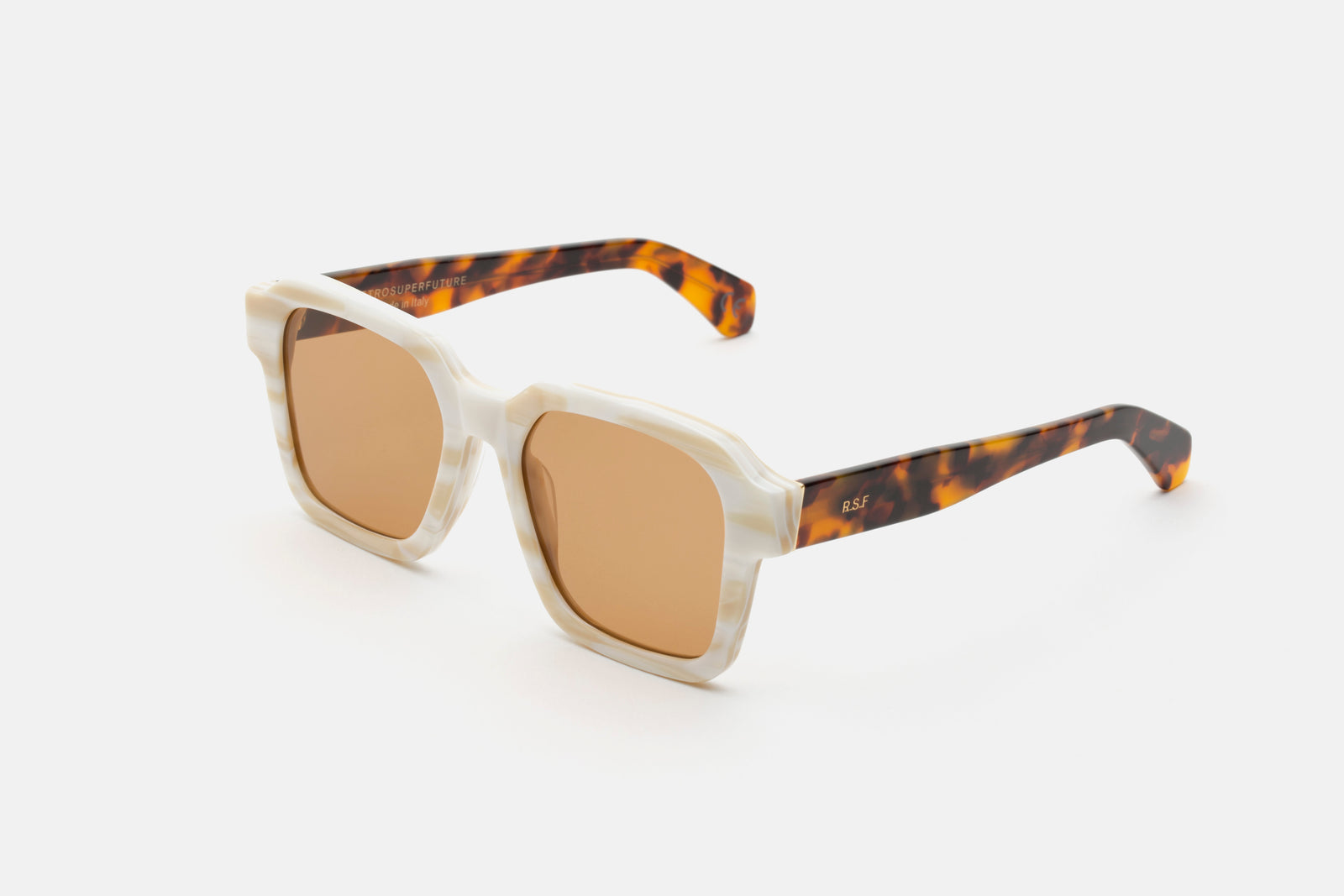 Vasto White Shell Havana - Retrosuperfuture -