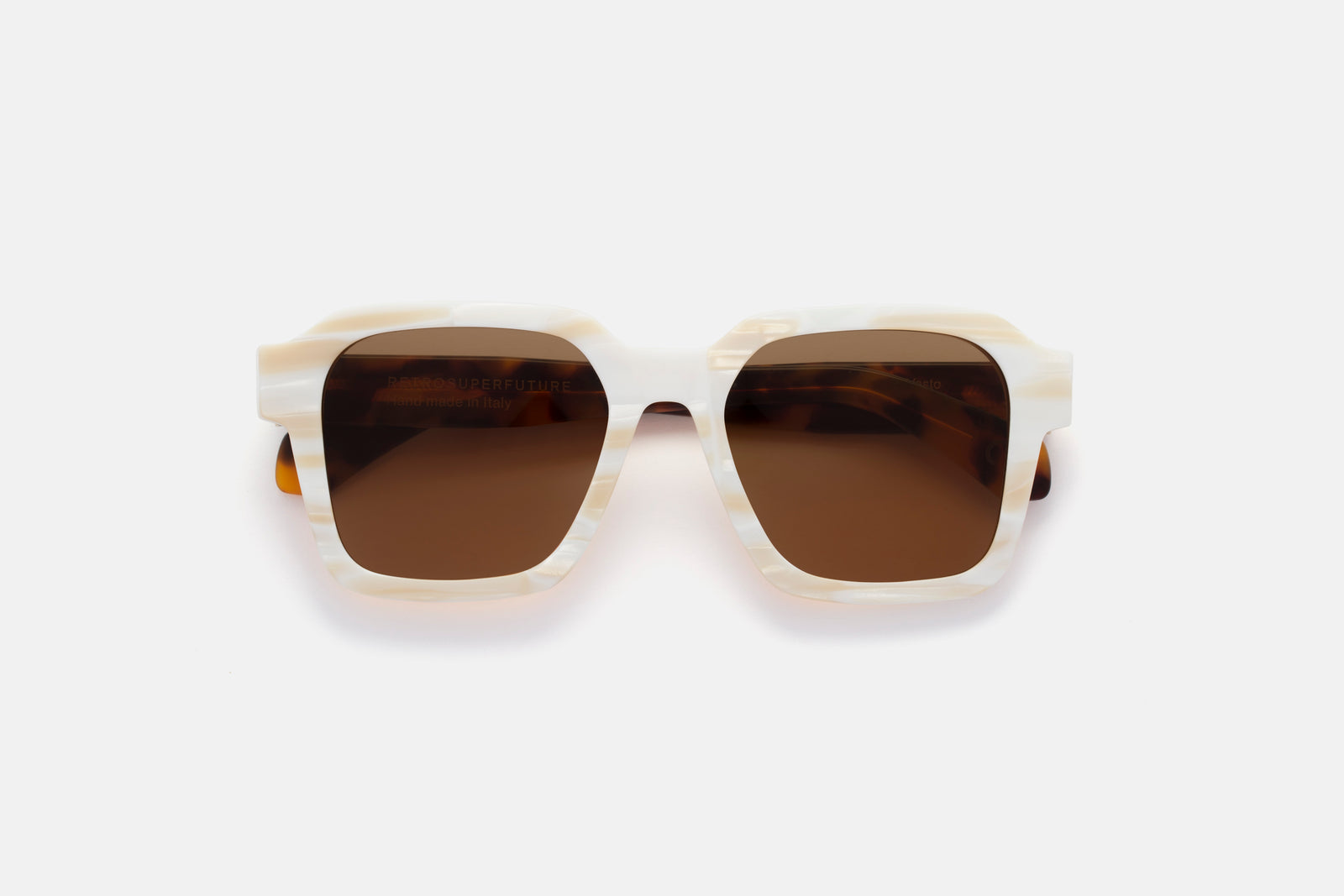 Vasto White Shell Havana - Retrosuperfuture -