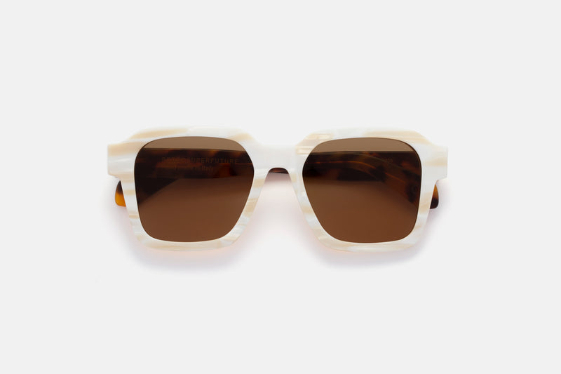 Vasto White Shell Havana - Retrosuperfuture -