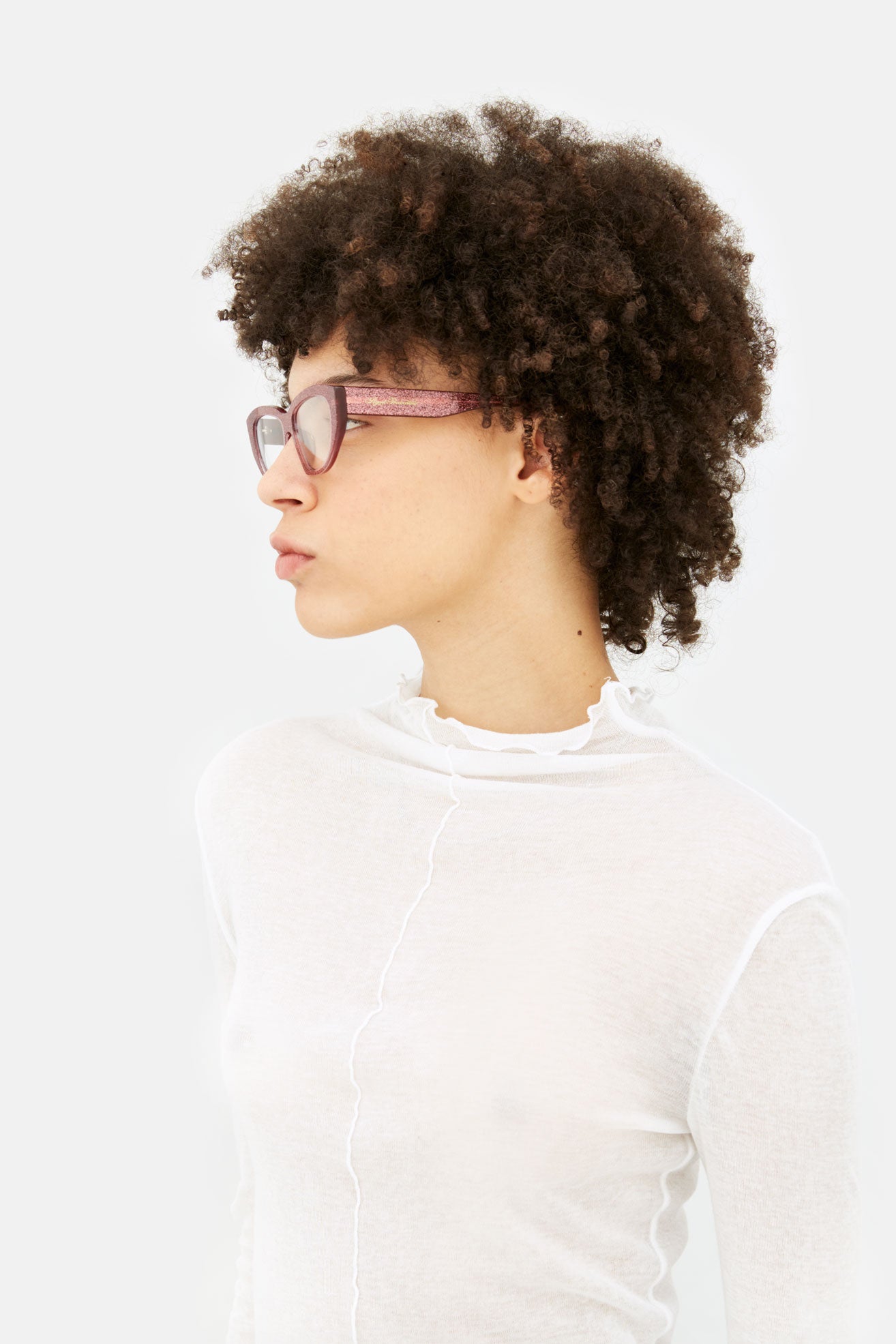 Kitti Op Dark Pink Glitter - Retrosuperfuture -